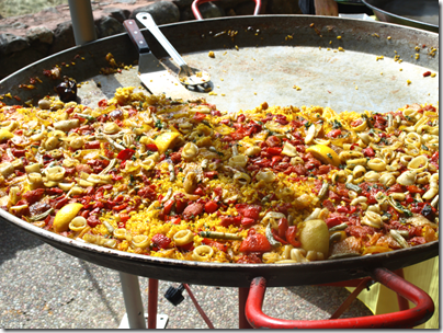 Giant paella at Imagery Winery 