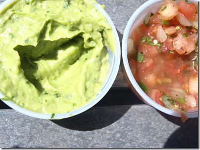 guacamole and salsa