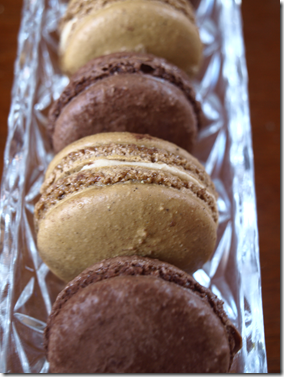 macarons in my nana's cracker dish