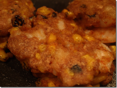 shrimp and corn fritters