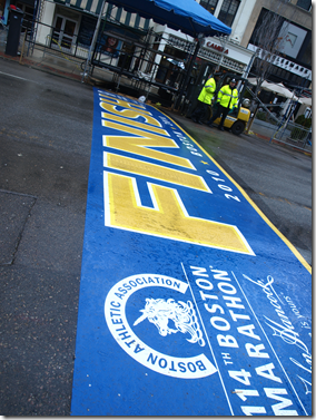 Boston Marathon finish line