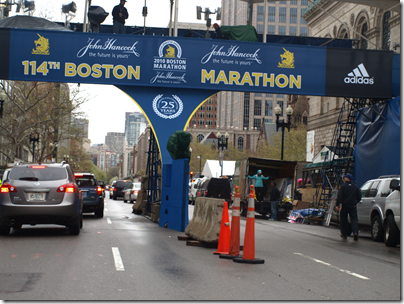 Boston Marathon finish