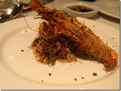 Crispy Shrimp with Italian Slaw and Cherry Pepper Aioli 