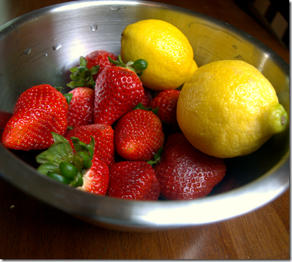 strawberries and lemons 