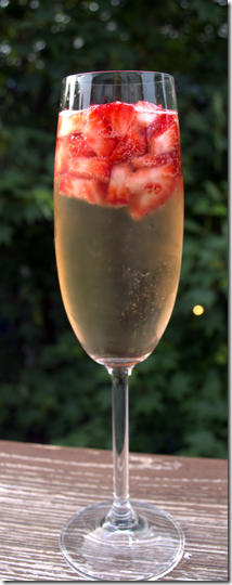 Prosecco and Strawberry Cocktails