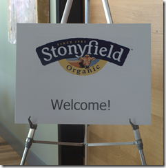 Stonyfield Farms luncheon 