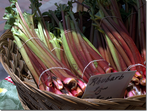 rhubarb at Copley Market