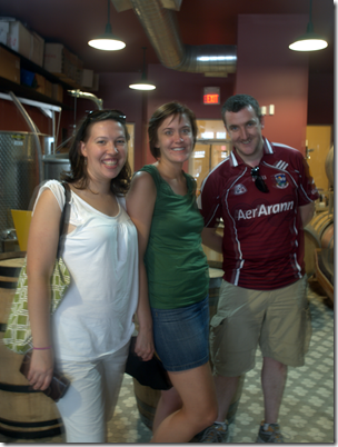 Friends and Husband in his Aer Arann Gaelic Football Top, one of my favorites :)