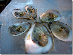 Oysters Marinated with Apple, Fennel & Pepper Mignonette