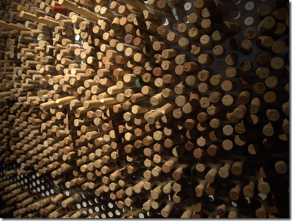 Wall of Corks at Bin 26