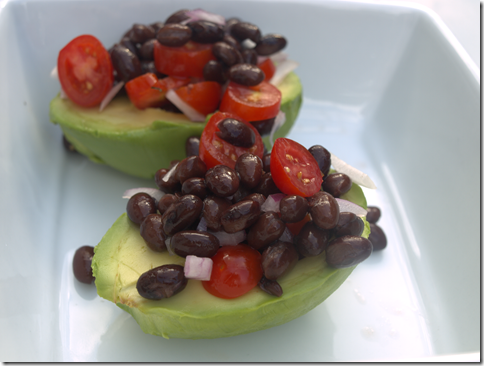 black bean stuffed avocados 