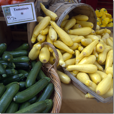 Copley Sq Farmer's Market zucchini and squash 