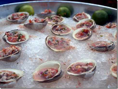 Jasper White clam ceviche 