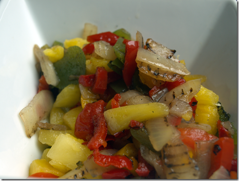 pineapple and roasted peppers 