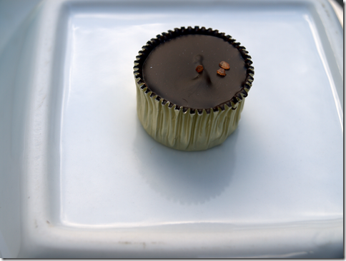 burnt  caramel cup Vianne Chocolat 