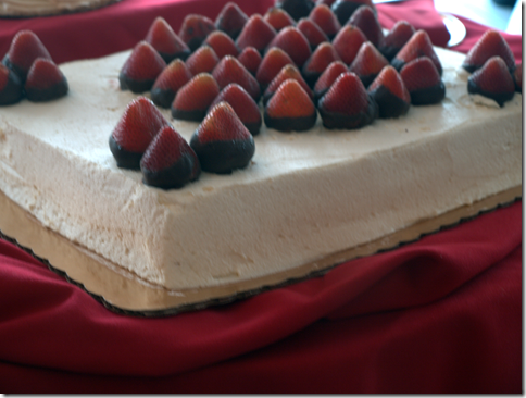 chocolate covered strawberry cake