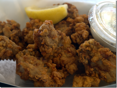 fried oysters at Yankee Lobster 