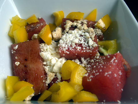 watermelon feta salad