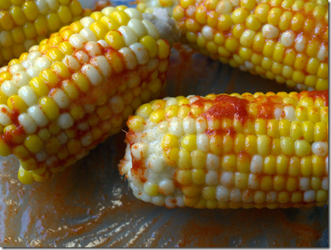 corn with sriracha butter 