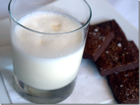 salted chocolate shortbread and vanilla ice milk 