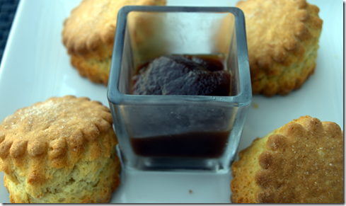 scones and apple butter