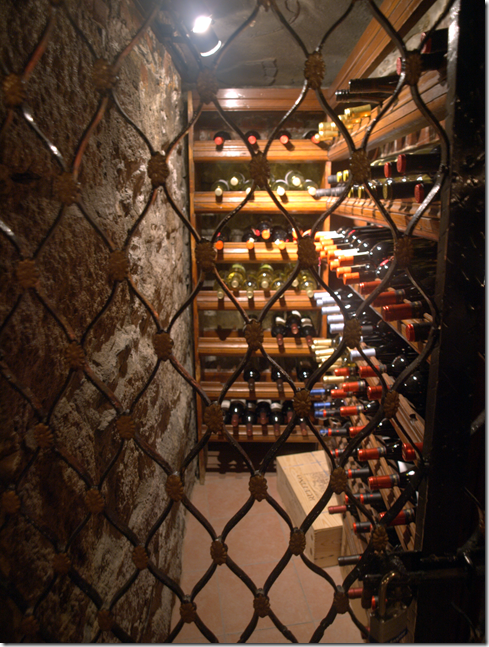 Villa Francesca wine cellar