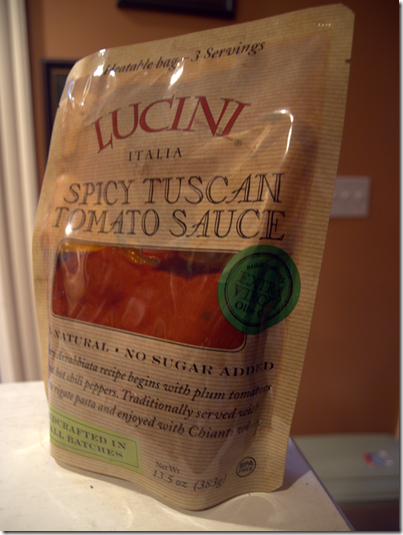 Lucini spicy sauce