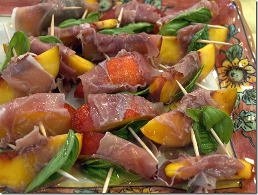 nectarines with proscuitto 