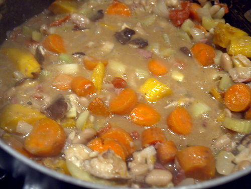 pumpkin white bean stew 