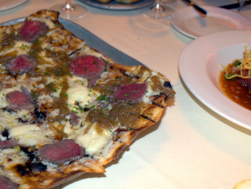 pizza with tenderloin