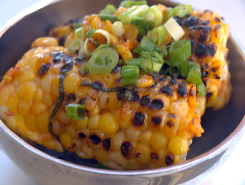 corn with sriracha butter