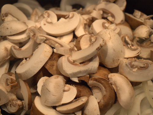 chopped mushrooms