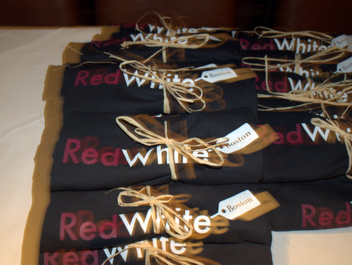 Red White Boston t-shirts