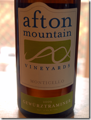 Afton Mountain Gewurztraminer 