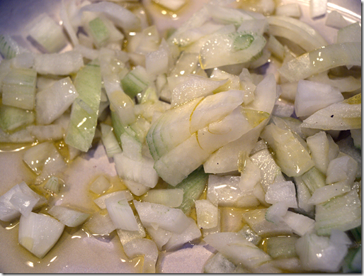 onions and olive oil 