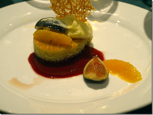 tarta de almendras with oranges