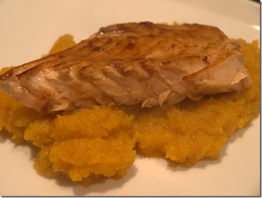 salmon and butternut squash