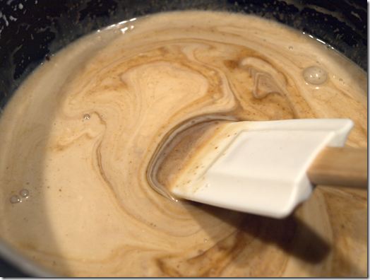 making caramel 