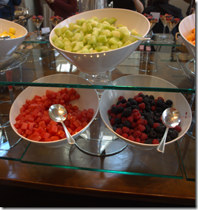 brunch buffet fruit