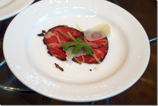 beef carpaccio