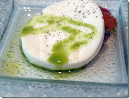 caprese salad at the brunch buffet