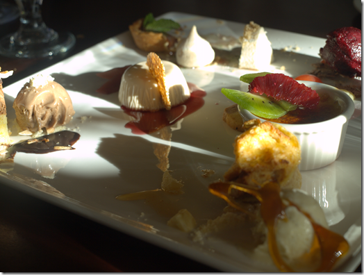 dessert sampler Sel de la Terre