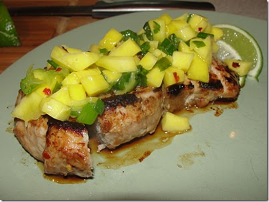 pork with mango salsa