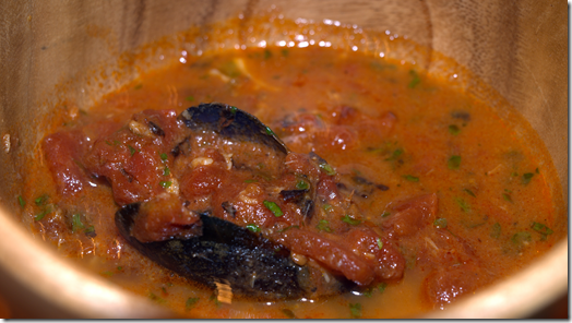 local seafood and tomato stew