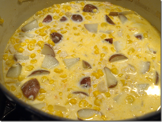 corn and crab chowder