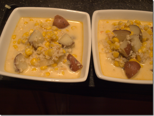 corn and crab chowder