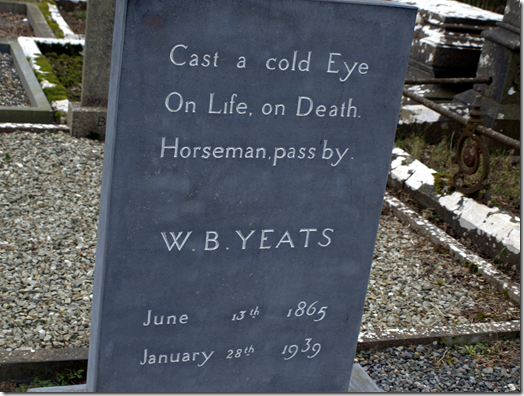 W.B. Yeats grave