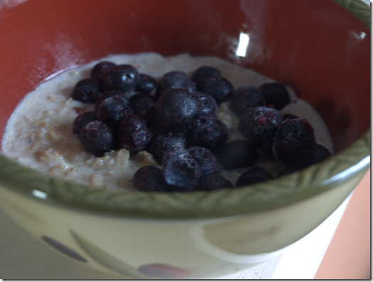 blueberry oatmeal