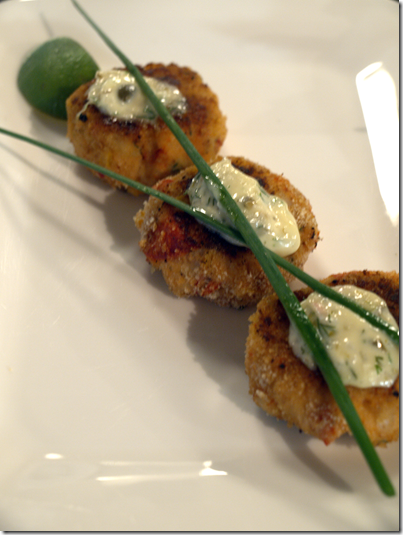 Atlantic Canada lobster cakes with dill and caper remoulade
