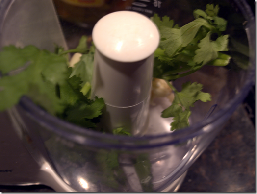 cilantro and garlic